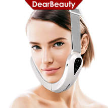 V Face Lifting Massager Double Chin Remover LED Photon Therapy EMS Facia... - £24.52 GBP