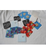 New lot 16 Hallmark gift name tags Cards all occasions w/ ribbons  Spide... - £8.87 GBP