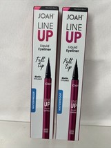 (2) Joah Line Up Waterproof Liquid Eyeliner Felt Tip Blackest Black COMB... - $9.49