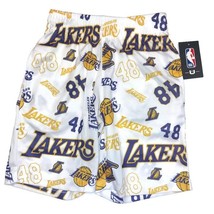 NBA Los Angeles Lakers Athletic Shorts UNK All Over Print Youth Size L (14-16) - £14.94 GBP