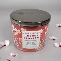New Bath And Body Works Japanese Cherry Blossom 3 Wick Scented Candle 14.5 Oz - £11.67 GBP