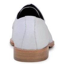 Belvedere Studio Men's Dress Shoes Alexander Deerskin Leather White image 3