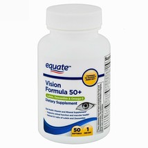 Equate Vision Formula 50+ With Omega 3, Lutein &amp; Zeaxanthin 50 Softgels - £10.79 GBP