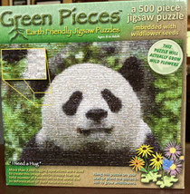 Green Pieces Earth Friendly Jigsaw Puzzle NIB &quot;I Need a Hug&quot; Panda - $10.95
