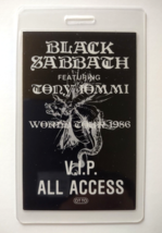 Black Sabbath Tony Iommi VIP Backstage Pass Original 1986 UNUSED Heavy M... - $44.99