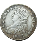 Medio dólar busto tapado de 1823: tributo numismático a las primeras mon... - $242.68 MXN