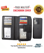 Genuine Leather Checkbook Cover Lady&#39;s/Mens Long Wallet - $25.99