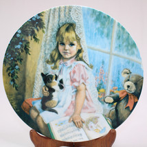VINTAGE 1989 KNOWLES COLLECTOR PLATE &quot;RAIN RAIN GO AWAY&quot; BY JOHN McCLELL... - $12.60