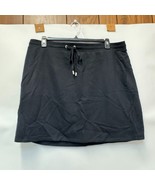 Michael Kors Womens XXL Black Drawstring Waist Mini Skirt PREOWNED CD63 - €21,01 EUR