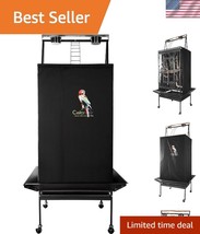 Magnetic Black Cover for Large Bird Cages - Ensures Peaceful Sleep for P... - $55.50