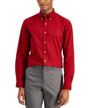 Club Room Slim Fit Cotton Oxford Dress Shirt, Color: Carmine Red, Size: ... - £16.57 GBP
