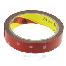 Auto Truck Car Acrylic Foam Double Sided Attachment Tape Adhesive 10Ft X... - £12.09 GBP