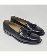 Yanko Espana Mens loafers Sz 8 D Kilti tassel shoes Black Casual Dress s... - £113.00 GBP