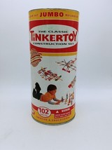 Tinker Toy 102 Pcs Jumbo Builder Set Classic Construction - £22.34 GBP