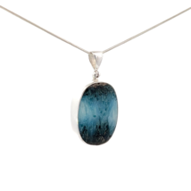 Starborn Blue Ice Stone Pendant Necklace (22&quot;) - £127.93 GBP