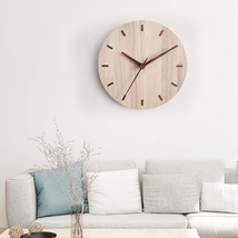 12 Inch Wall Clock Wood,Round Wall Clock Silent Non Ticking, Vintage Wal... - £76.30 GBP