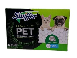 Swiffer Heavy Duty Pet Dry Sweeping Cloth Refills 32 Ct Febreze Fresh Scent - $17.00
