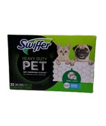Swiffer Heavy Duty Pet Dry Sweeping Cloth Refills 32 Ct Febreze Fresh Scent - $313.54 MXN