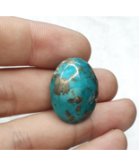 Ein ovaler echter natürlicher Türkis Cabochon 49 kt - €59,32 EUR