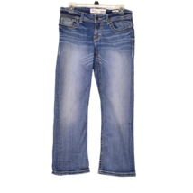 BKE Payton Jeans Women&#39;s Tag 27x23 Cropped Stone Washed Distressed Faded... - $23.69
