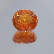 Fanta Orange Spessartite Garnet Round 8 mm SI2 Clarity Spessartine 2.80 carat - £64.79 GBP