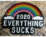 2020 Everything Sucks enamel pin rainbow pandemic virus quarantine hat l... - £12.97 GBP