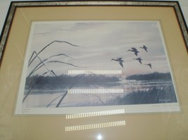 Ducks Unlimited &quot;Twilight Mallards&quot; by Nick Keplinger Framed Print 23.5&quot; x 29.7&quot; - £7.20 GBP