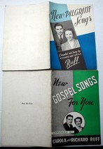 Lot 2 Rare Evangel Song Books Carola &amp; Richard Ruff New Gospel~New Pilgrim Songs - $13.37