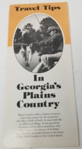 In Georgia&#39;s Plains Country Brochure Pine Mountain Fort Gaines 1976 - $15.15