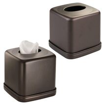 iDesign York Facial Tissue Box Cover, Vintage Holder for Bathroom Vanity... - €29,11 EUR