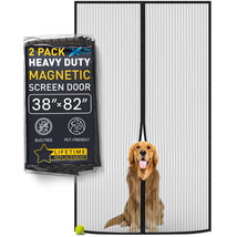 Easy Install Magnetic Screen Door 2 Pack Hands-Free Mesh Door Screen wit... - $52.94