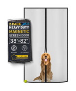 Easy Install Magnetic Screen Door 2 Pack Hands-Free Mesh Door Screen wit... - $52.94