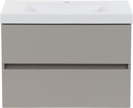 Spring Mill Cabinets Innes Bathroom Vanity With Sink, 30 Inches, Gray - £376.48 GBP