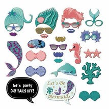 Mermaid Seahorse Photo Props Booth Birthday Party Selfie Accessories Too... - £9.66 GBP