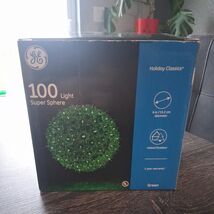 GE Holiday Classics 100 Light Super Sphere Green Lghts Indoor or Outdoor - $24.75