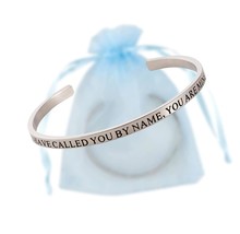 I Have Called you By Name, You Are Mine Engraved Silver Tone - £43.04 GBP