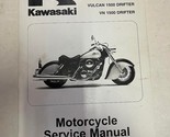 2001 2002 2003 Kawasaki Vulcan VN 1500 Drifter Service Shop Manual 99924... - £80.41 GBP