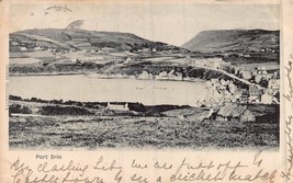 Port ERIN-ISLE Of Man England~Panorama VIEW~1903 Photo Postcard - £6.90 GBP