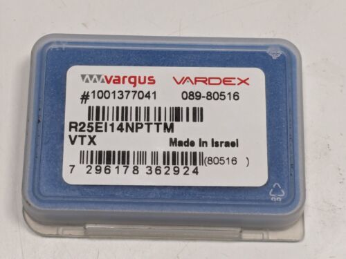 Lot of 2 NEW Vargus Vardex R25EI14NPT-TM VTX Carbide Thread Mill Inserts... - $79.19