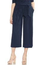 Nwt Vince Camuto Navy Blue Pleated Cropped Career Pants Size 14 $99 - £40.83 GBP