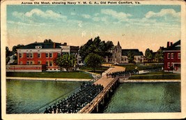 Old Point Comfort-VA Marching across the Moat Navy Y.M.C.A. c.1931 POSTCARD BK63 - £5.44 GBP