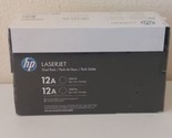 HP Q2612A (12A) LaserJet Toner Cartridge Pack of 2 - Black - £59.16 GBP