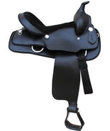 Western Cordura Trail Barrel Pleasure Horse SADDLE Black 4989 - €220,77 EUR