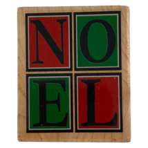 Hobby Lobby Rubber Stamp Noel Christmas Card Making Art Holidays Letters Square - £2.39 GBP