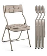 Padded Folding Chairs 4 Pack - Portable Dining Chair with Cushion - $231.65+