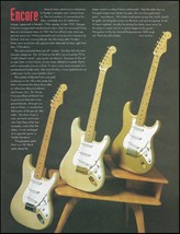 Fender &#39;55 Desert Sand &#39;58 Blond &#39;56 Gold Stratocaster guitar 1995 article - £3.09 GBP