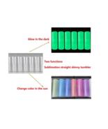 UV Color Changing &amp; Glow In Dark  Combo sublimation Blank Stainless 20oz... - €5,85 EUR