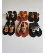 6 pairs of Hand Made Women Leather Sandals - $79.00
