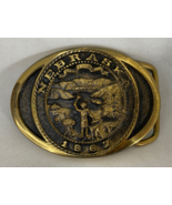 Vintage Nebraska 1867 Heritage Mint LTD Solid Brass Belt Buckle - $55.79 CAD