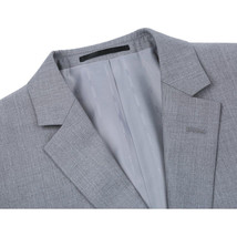 Men RENOIR suit Solid Two Button Business or Formal Slim Fit 202-2 Light gray image 3